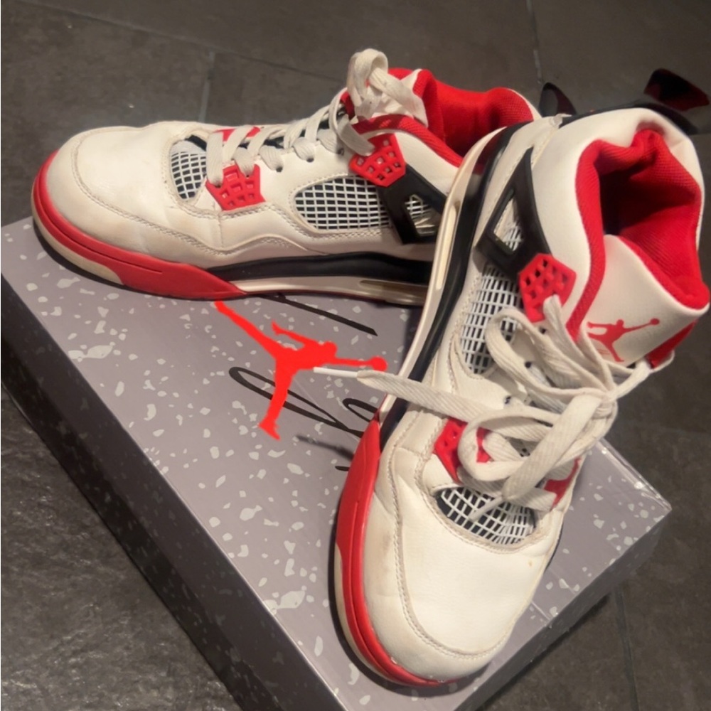 Nike Red and White Sneakers